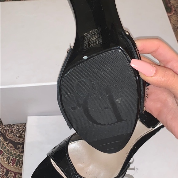 CHRISTIAN DIOR Black High Heel Sandal - Picture 4 of 8